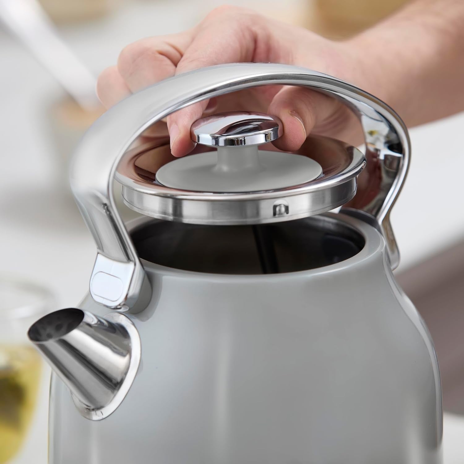 Swan Retro Revive Grey Kettle Toaster Microwave Bundle Stovetop Design Kettle14