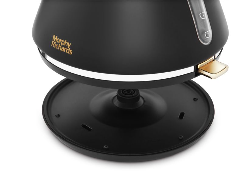 Morphy Richards Accents Black & Gold 1.5L 3KW Pyramid Kettle 102047