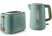 Tower Scandi Jade 1.7L 3KW Kettle & 2 Slice Toaster Scandinavian Style Set