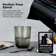 Tower Solitaire Black Kettle Toaster Manual Microwave & Kitchen Storage Set17