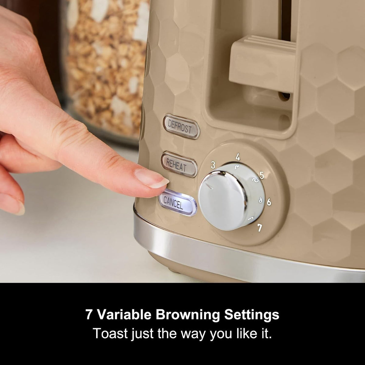 Morphy Richards Hive Beige Kettle & 2 Slice Toaster Set – Travertine6