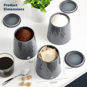 Swan Windsor Grey Breadbin and Canisters Matching Kitchen Storage Set7
