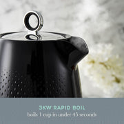 Swan Elegance Kettle, 4 Slice Toaster & 800W 20L Digital Microwave Set in Black8