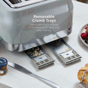 Swan Retro Revive Grey Kettle Toaster Microwave Bundle Stovetop Design Kettle10