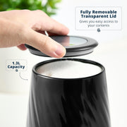 Swan Windsor Black Kettle Toaster Canisters Matching Kitchen Bundle Set9
