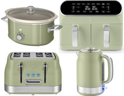 SWAN Retro Revive Green Kettle Toaster Dual Basket Air Fryer & Slow Cooker Set0