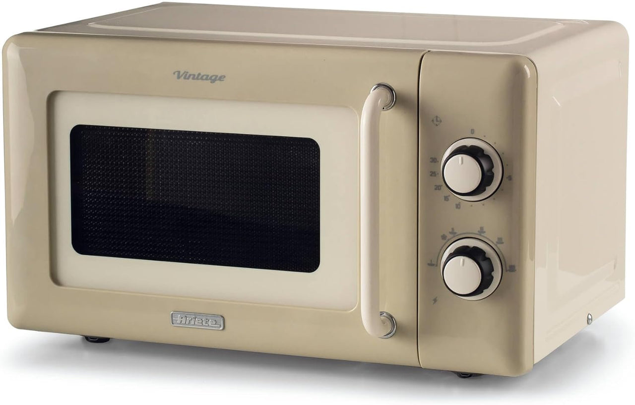 Ariete Vintage Cream Retro 800W 20L Microwave Oven AR3960