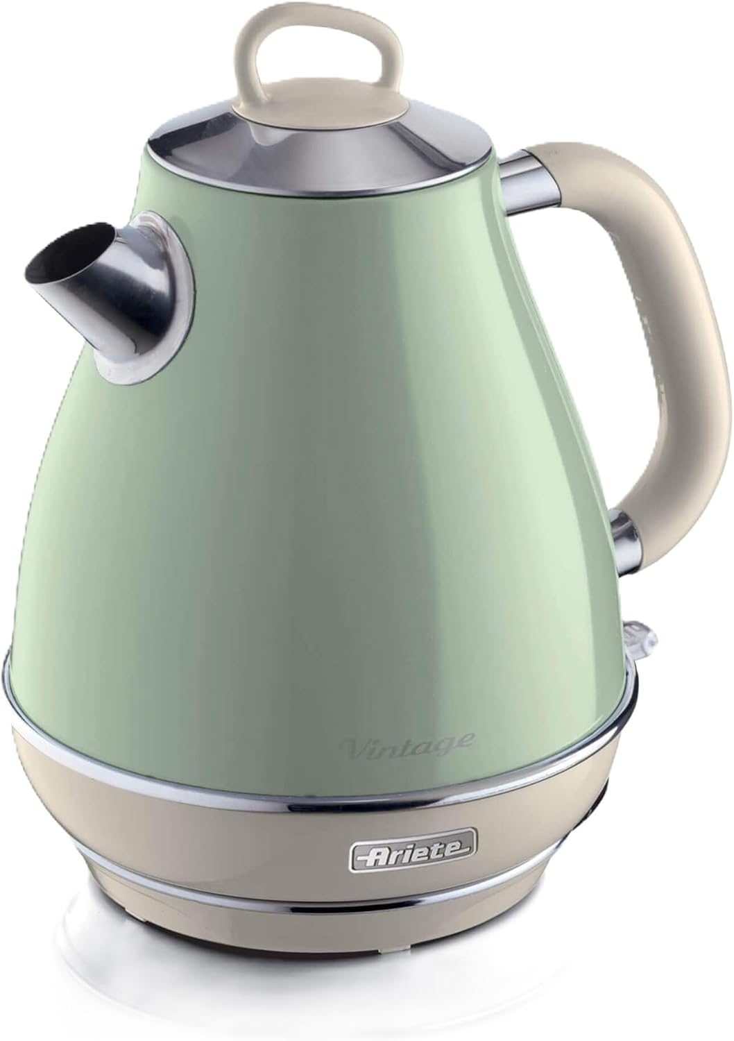 Ariete Vintage Green Retro 1.7L Jug Kettle, 4 Slice Toaster & 800W 20L Microwave Kitchen Set