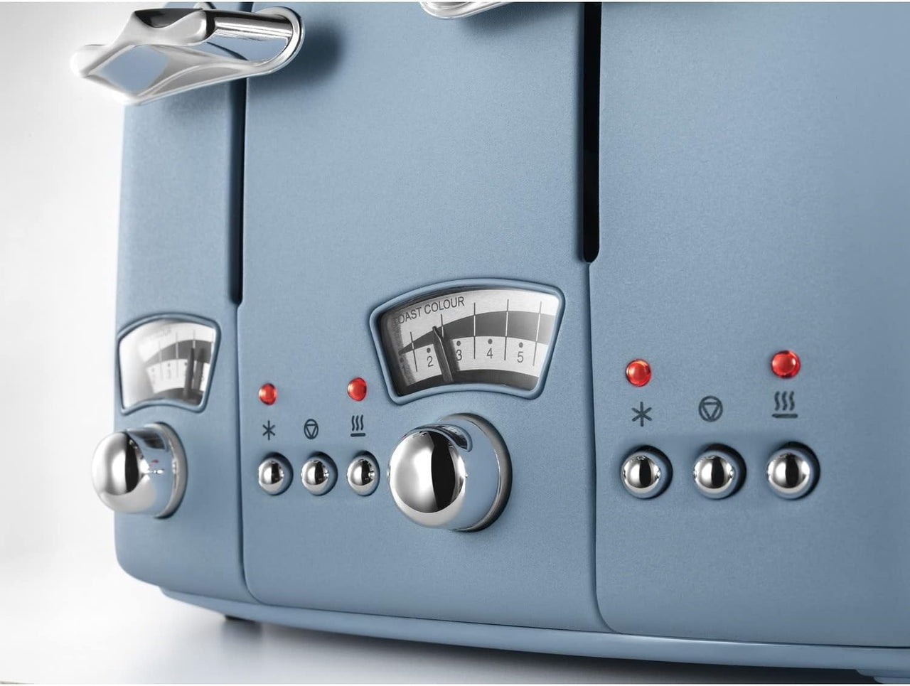 De'Longhi Argento Flora Blue 4 Slice Toaster CT04.AZ
