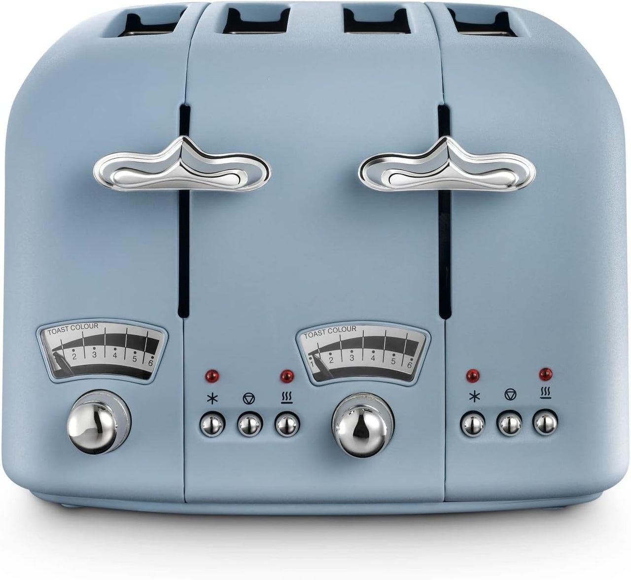 De'Longhi Argento Flora Blue 4 Slice Toaster CT04.AZ