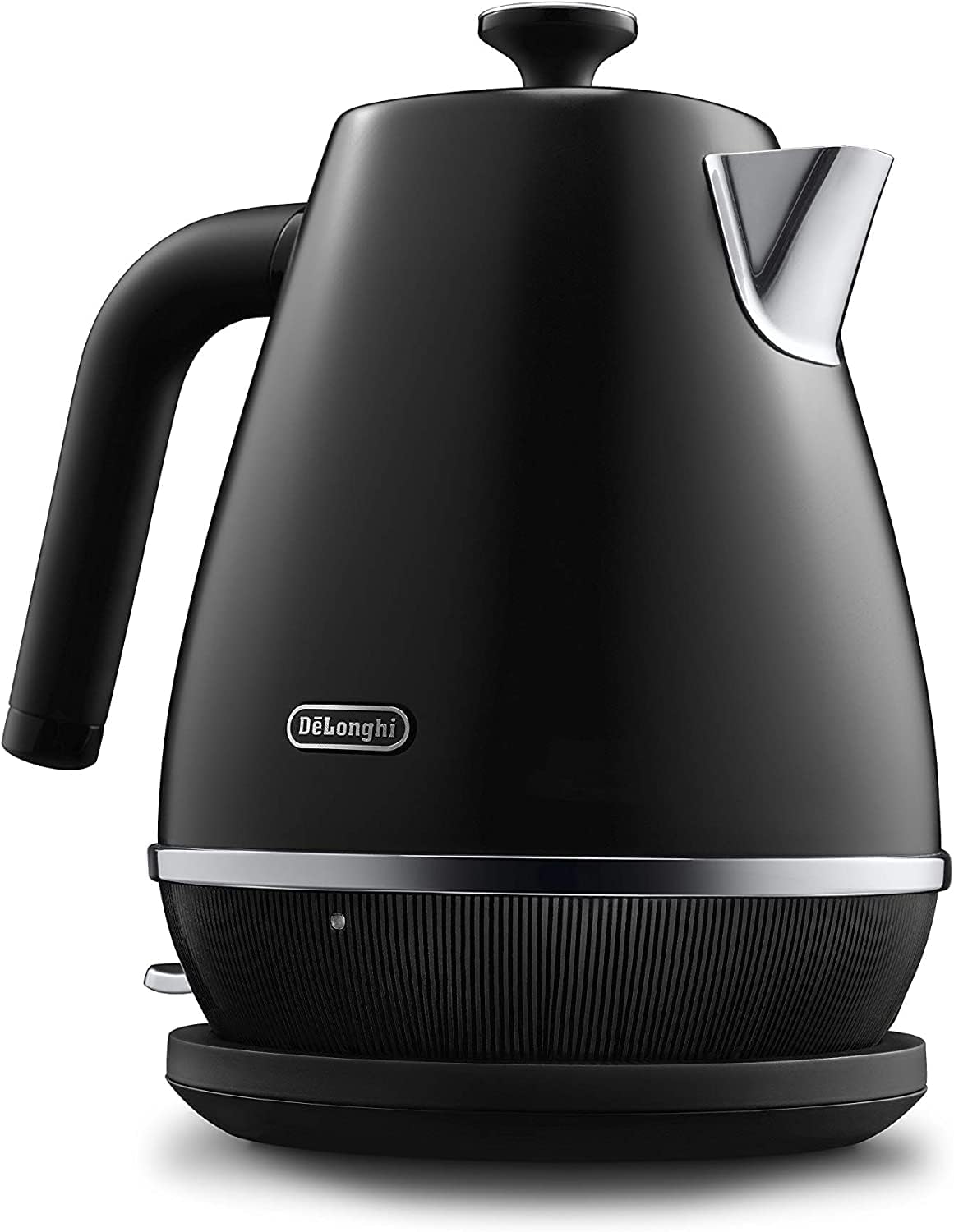 De`Longhi Distinta X 1.7L Jug Kettle - Black Metallic Finish with Chrome Accents KBIN3001.BK