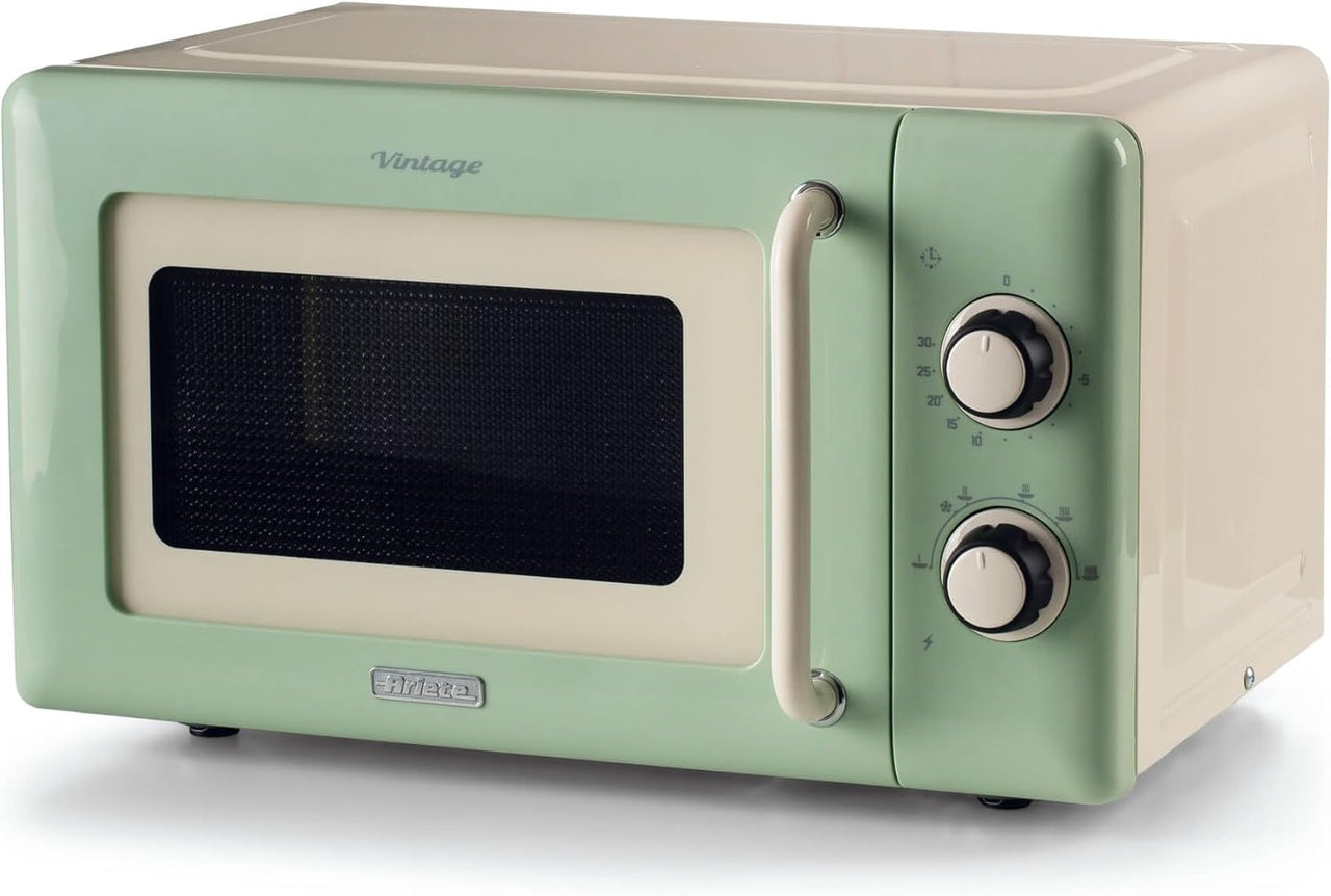 Ariete Vintage Green Retro 800W 20L Microwave Oven AR3961