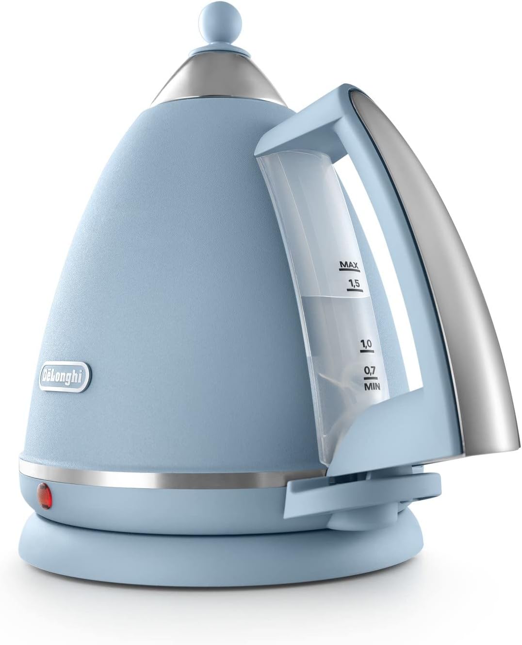De'Longhi Argento Flora Blue 1.7L Kettle & 4 Slice Toaster Matching Set