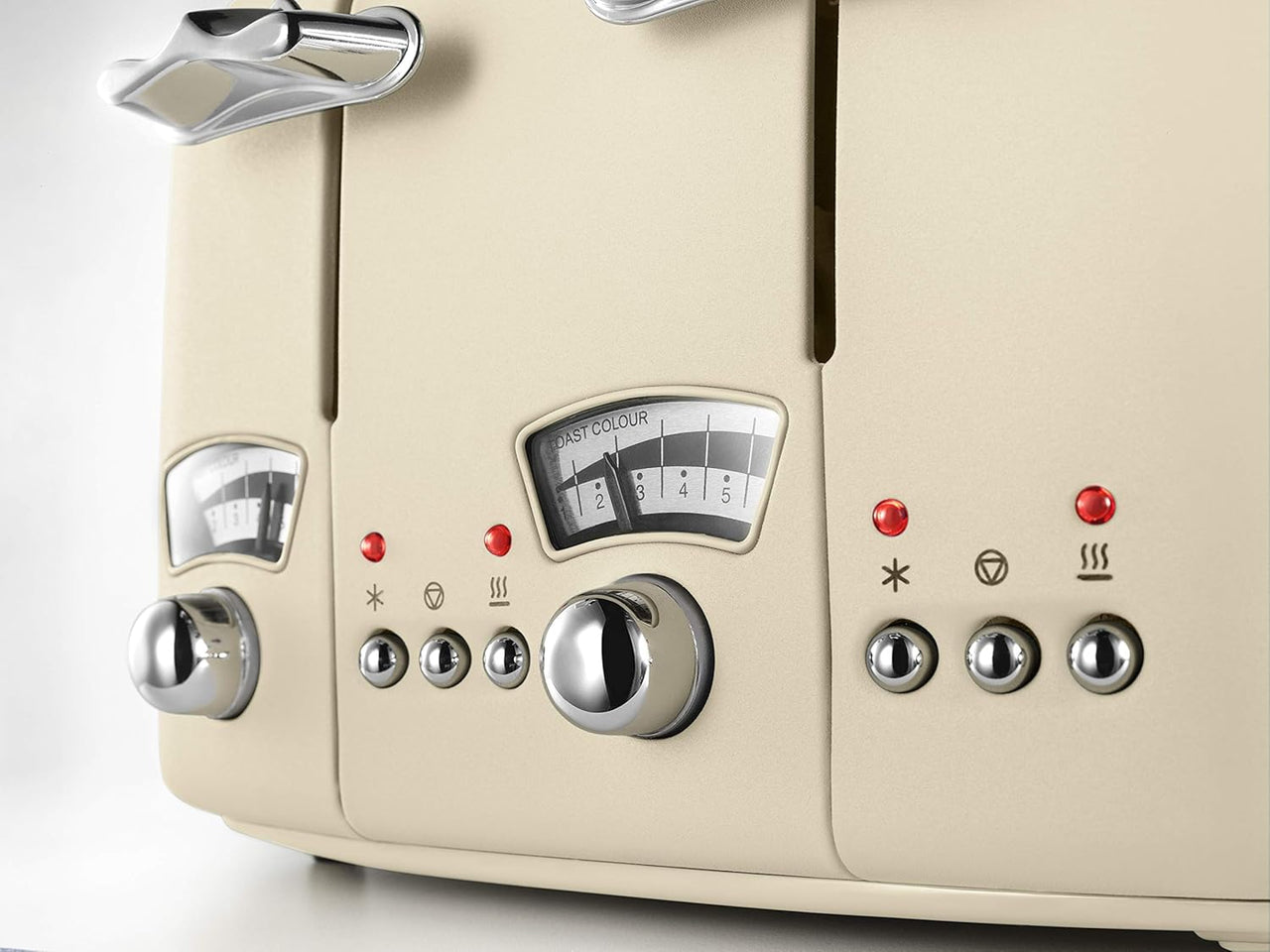 De'Longhi Argento Flora Cream 4 Slice Toaster CT04.BG