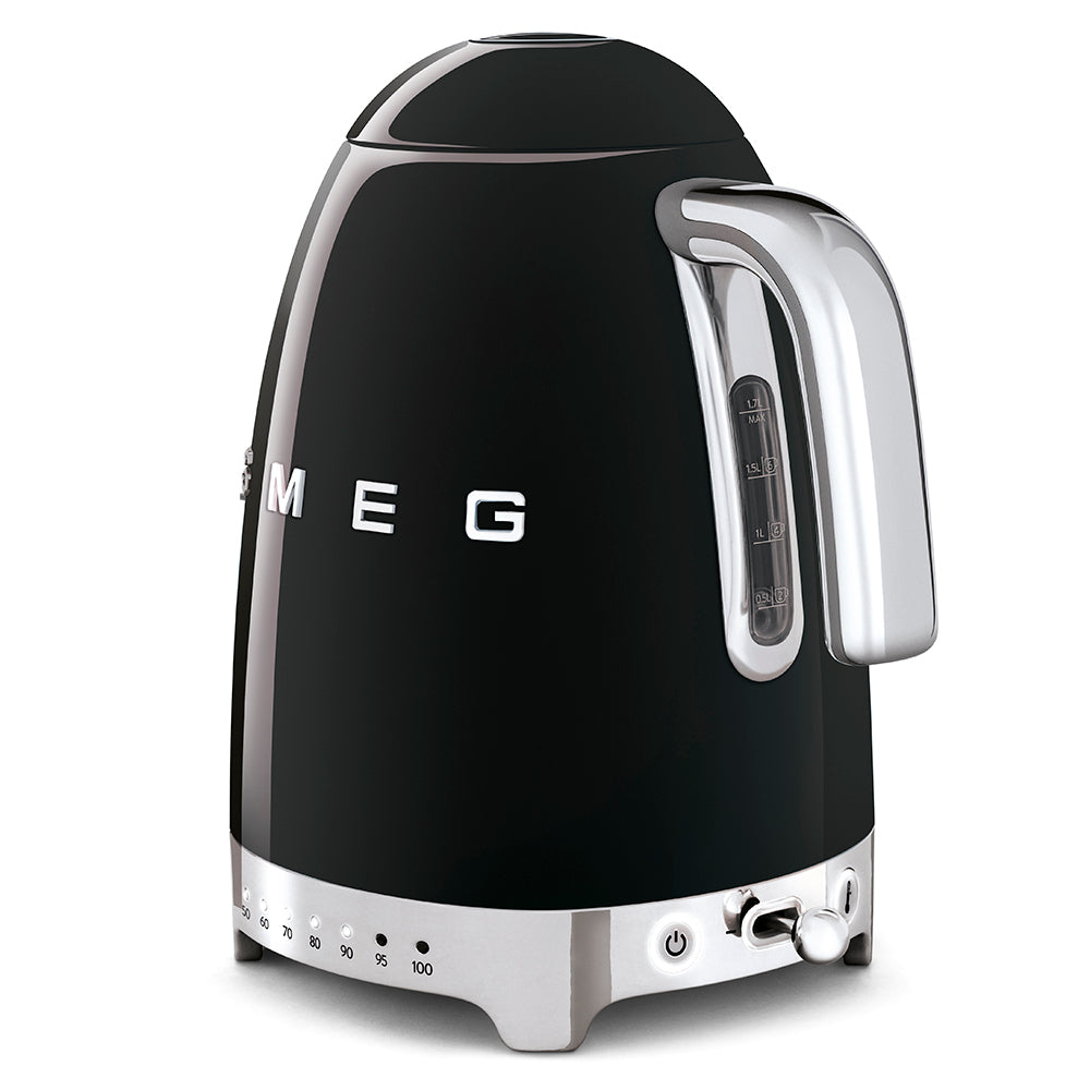 Smeg Black Kettle Toaster Coffee Machine KLF04BLUK TSF01BLUK ECF02BLUK