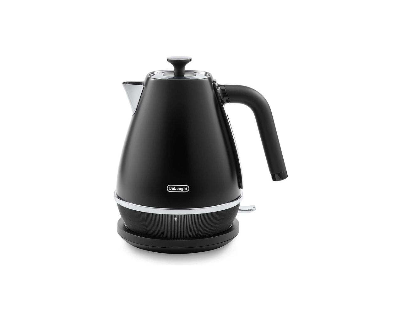 De`Longhi Distinta X 1.7L Jug Kettle - Black Metallic Finish with Chrome Accents KBIN3001.BK