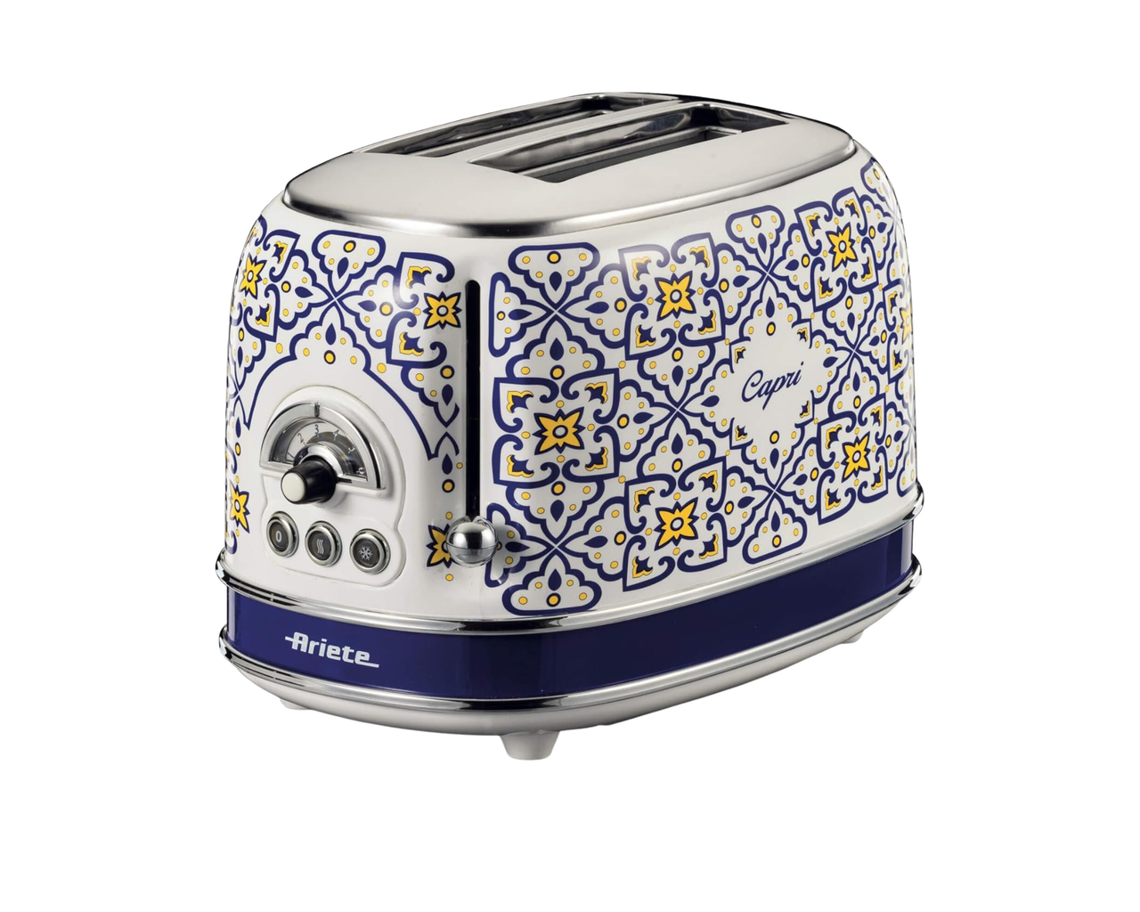Ariete Capri 2 Slice Toaster – Blue & White Retro Design | AR5512