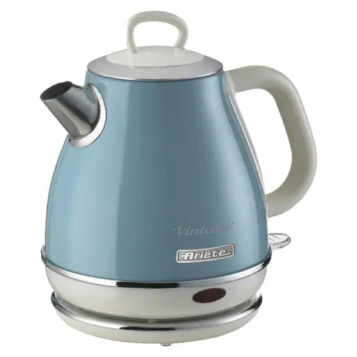 Ariete Vintage Blue Retro 1L Jug Kettle, 2 Slice Toaster & 800W 20L Microwave Kitchen Set