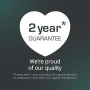 The Hale Retail Company 2-year product guarantee badge for Swan kitchen storage set quality assurance