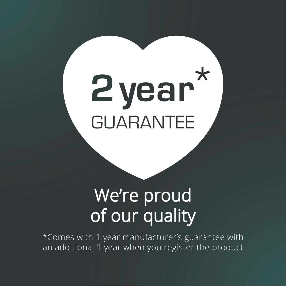 The Hale Retail Company 2-year product guarantee badge for Swan kitchen storage set quality assurance