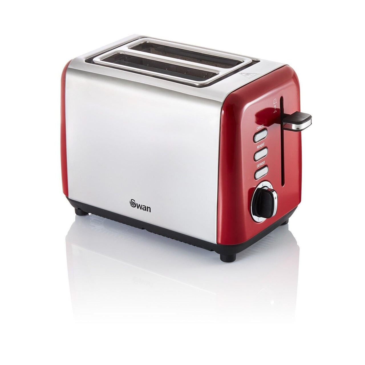 Swan Townhouse Red 2 Slice Toaster ST14015RN 2 Year SWAN Guarantee