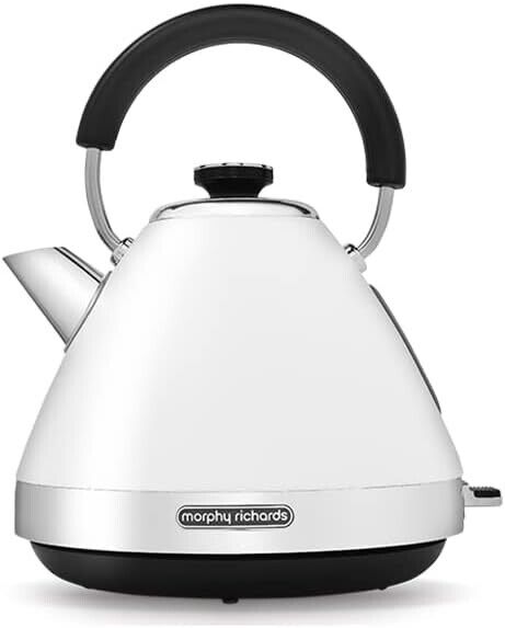 Morphy Richards Venture White Pyramid Kettle Slice Toaster Set