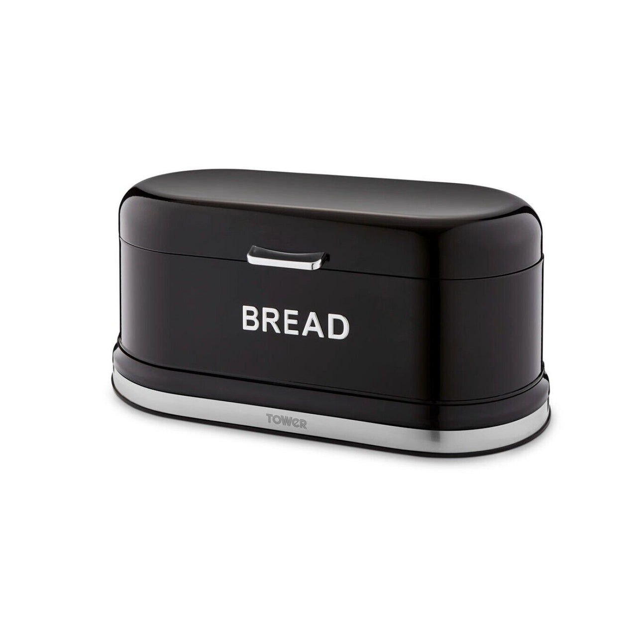 Tower Belle Bread Bin in Noir Black Stylish Kitchen Storage T826170NOR