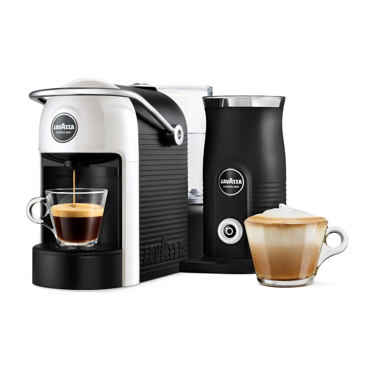 Lavazza A Modo Mio Jolie & Milk Coffee Machine White Pod Coffee Machine 18000421
