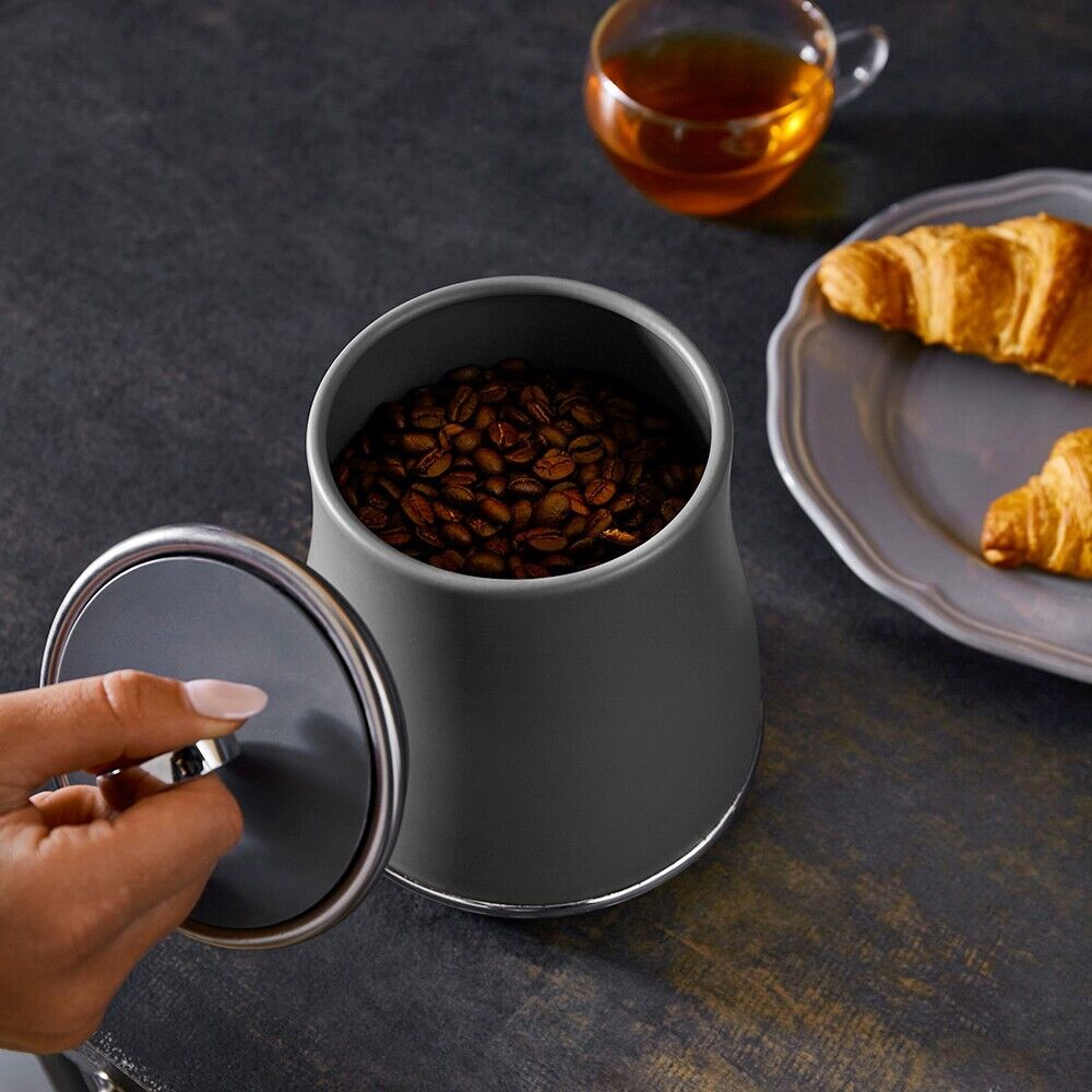 Tower Renaissance Grey Tea Coffee Sugar Storage Canisters T826176GRY