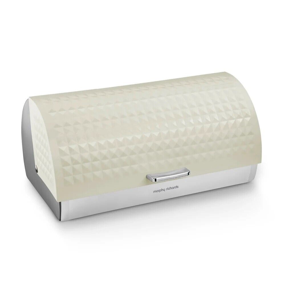 Morphy Richards Dimensions Roll Top Breadbin in Ivory Cream 978052
