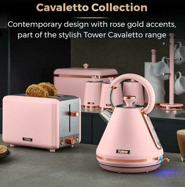 Kitchen Tower Kettle And Toaster Set Rose Gold Tower Cavaletto