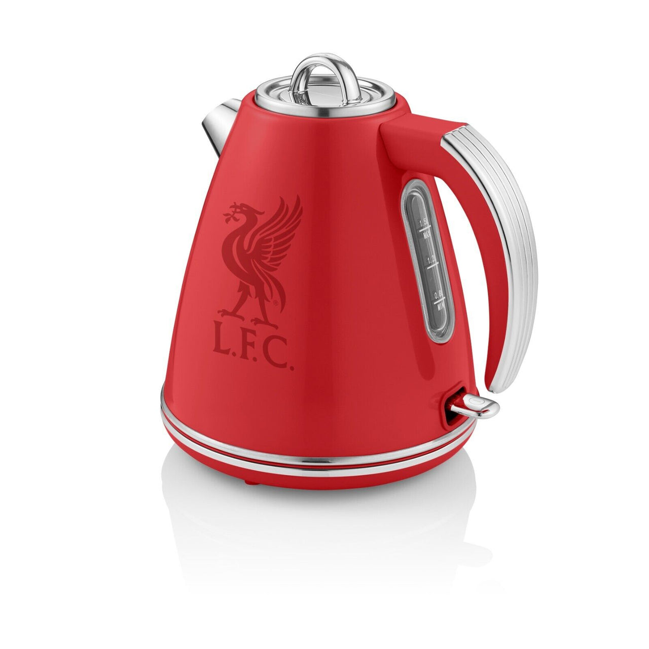 Swan Official Liverpool FC Red Jug Kettle 4 Slice Toaster & Microwave Retro Set