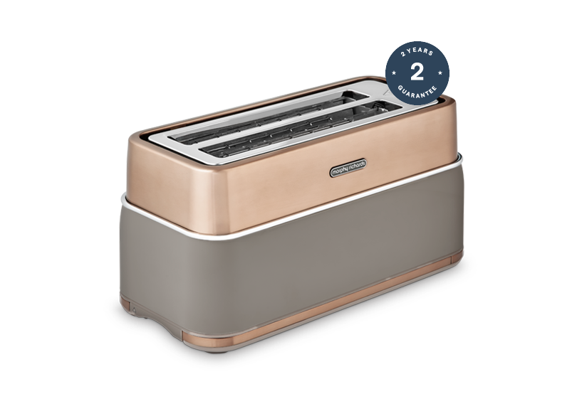 Morphy Richards Signature Opulent Jug Kettle & 4 Slice Toaster Copper