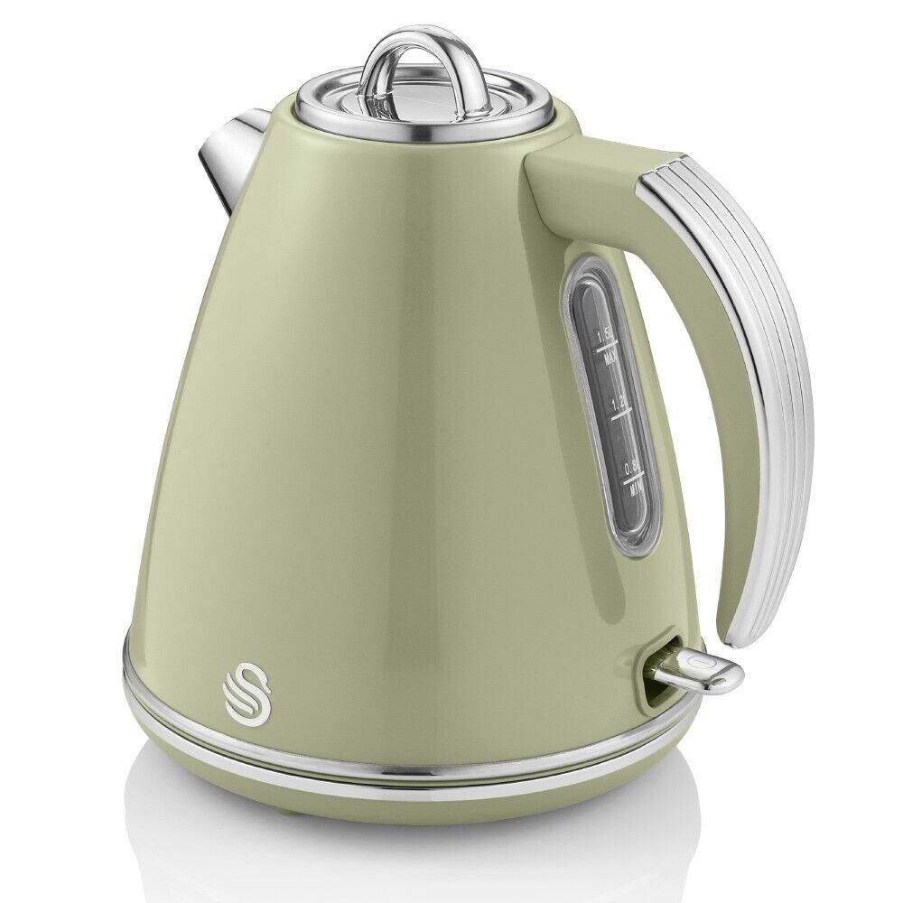 SWAN Retro Green 1.5L 3KW Jug Kettle SK19020GN with SWAN 2 Year Guarantee