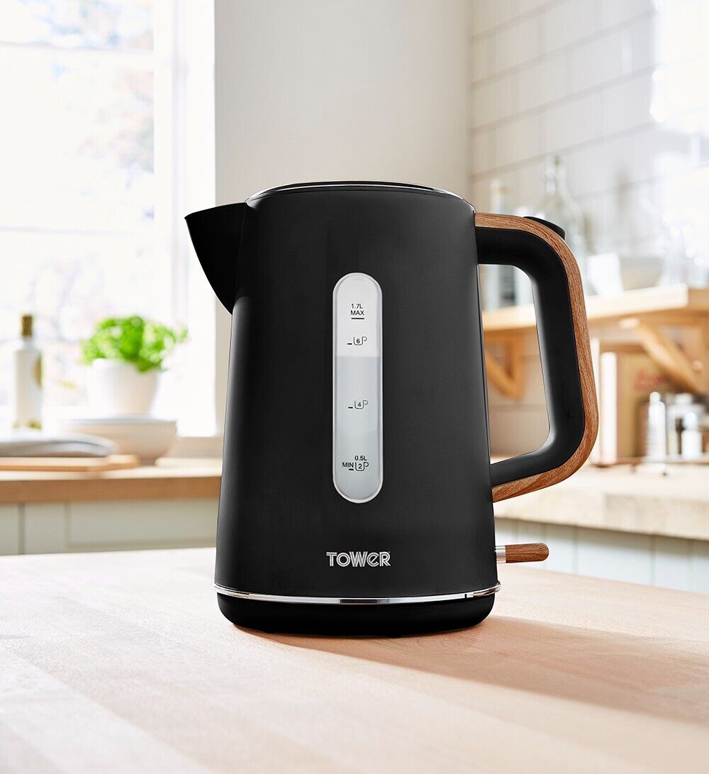Tower Scandi Black Kettle 2 Slice Toaster Scandinavian Design Set tower-scandi-black-kettle-2-slice-toaster-scandinavian-design-set