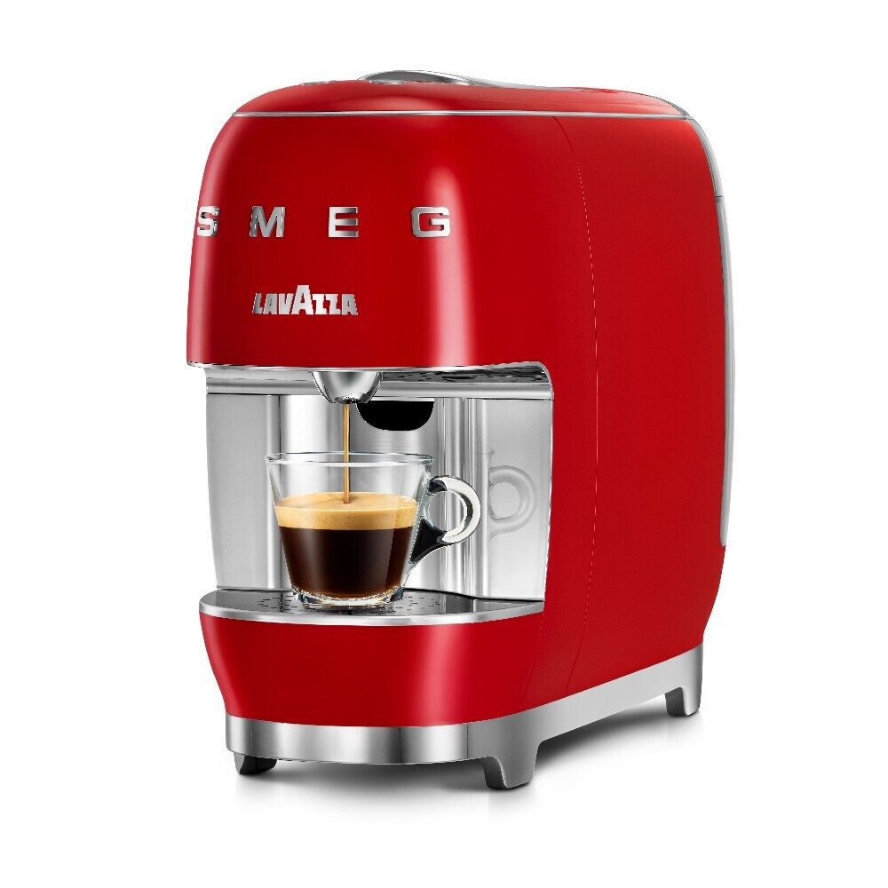 Smeg Lavazza Coffee Machine Red Espresso Pod Coffee Machine 18000456