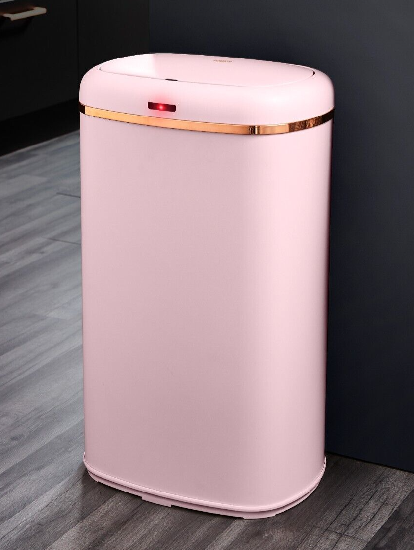 Tower Cavaletto 58L Sensor Bin Pink & Rose Gold Household Kitchen Bin Auto Lid T838010PNK