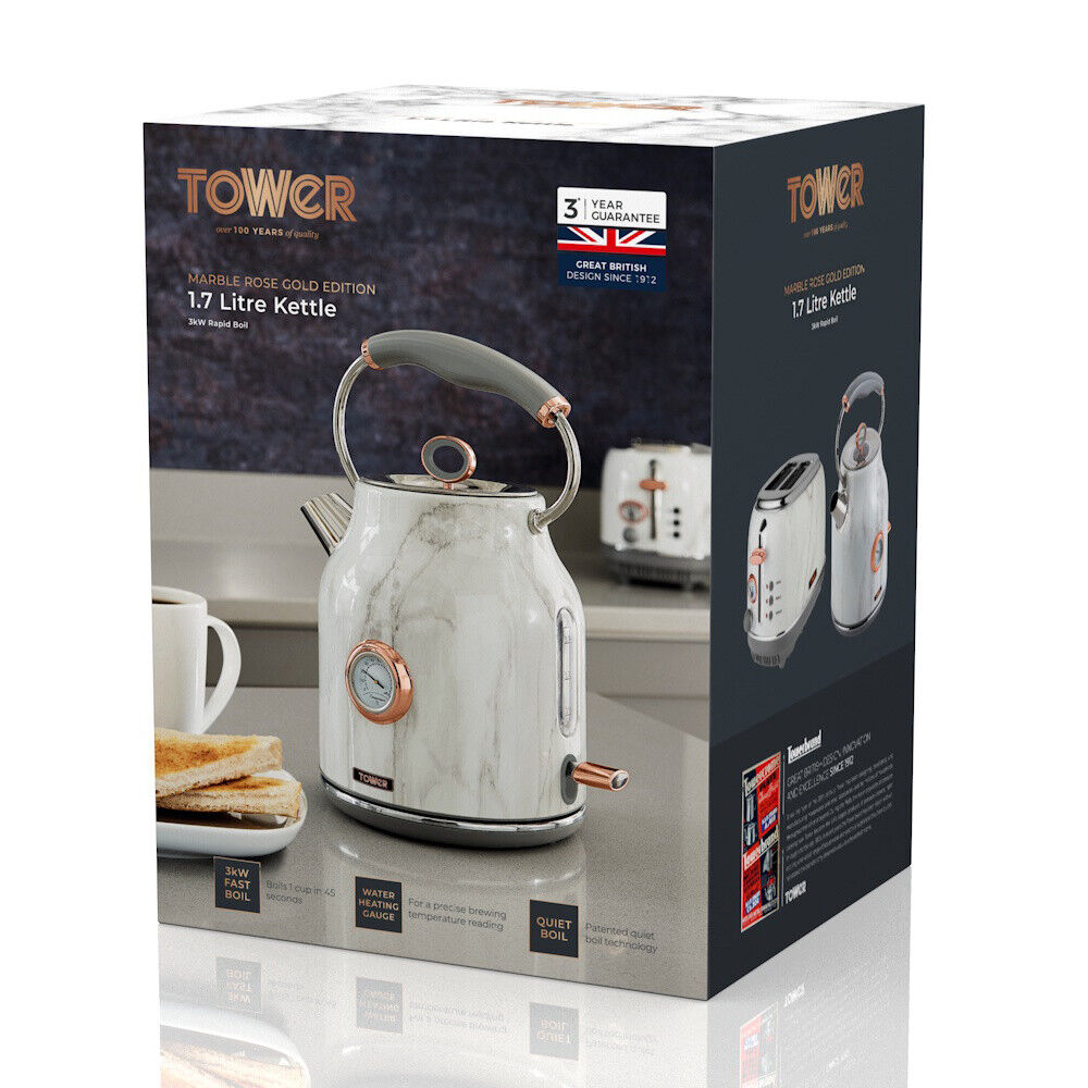 Tower Bottega Marble Rose Gold Kettle Tower Bottega Kettle Tower